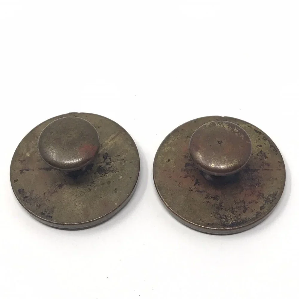 Vintage Brass Cufflinks Roman Style Horse
